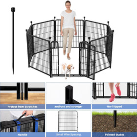 ADAVIN tall garden fence gate demonstrates easy access with a low entry design.