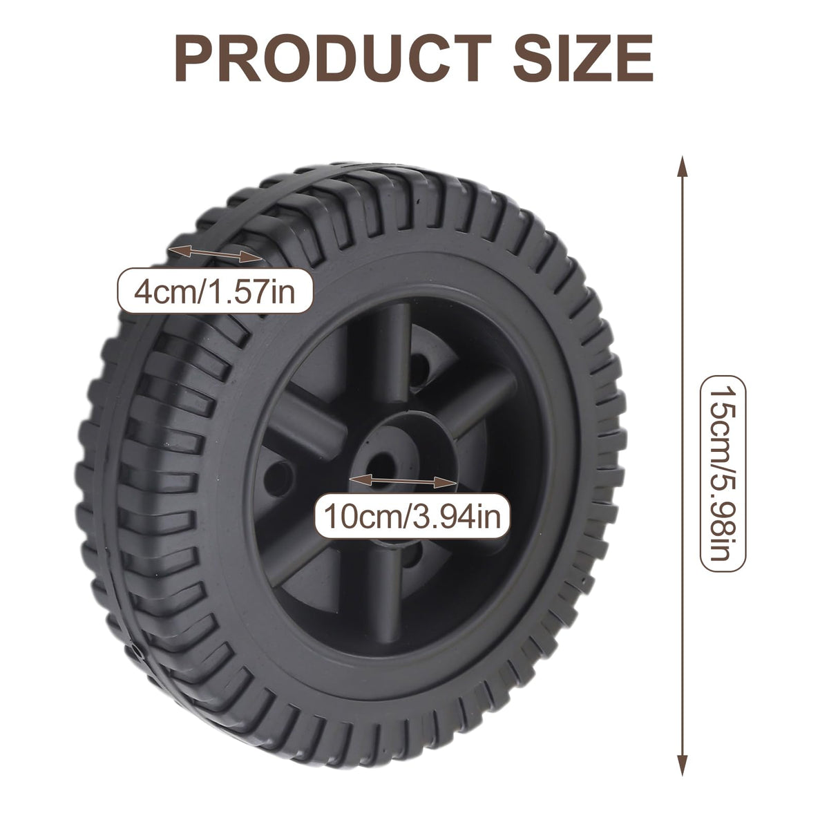 Adefol 2-pack grill wheels kit for easy replacement.