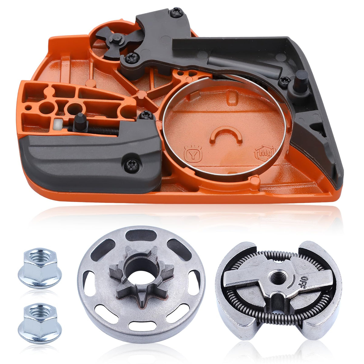 Adefol 435 clutch drum kit for Husqvarna, improves clutch reliability.