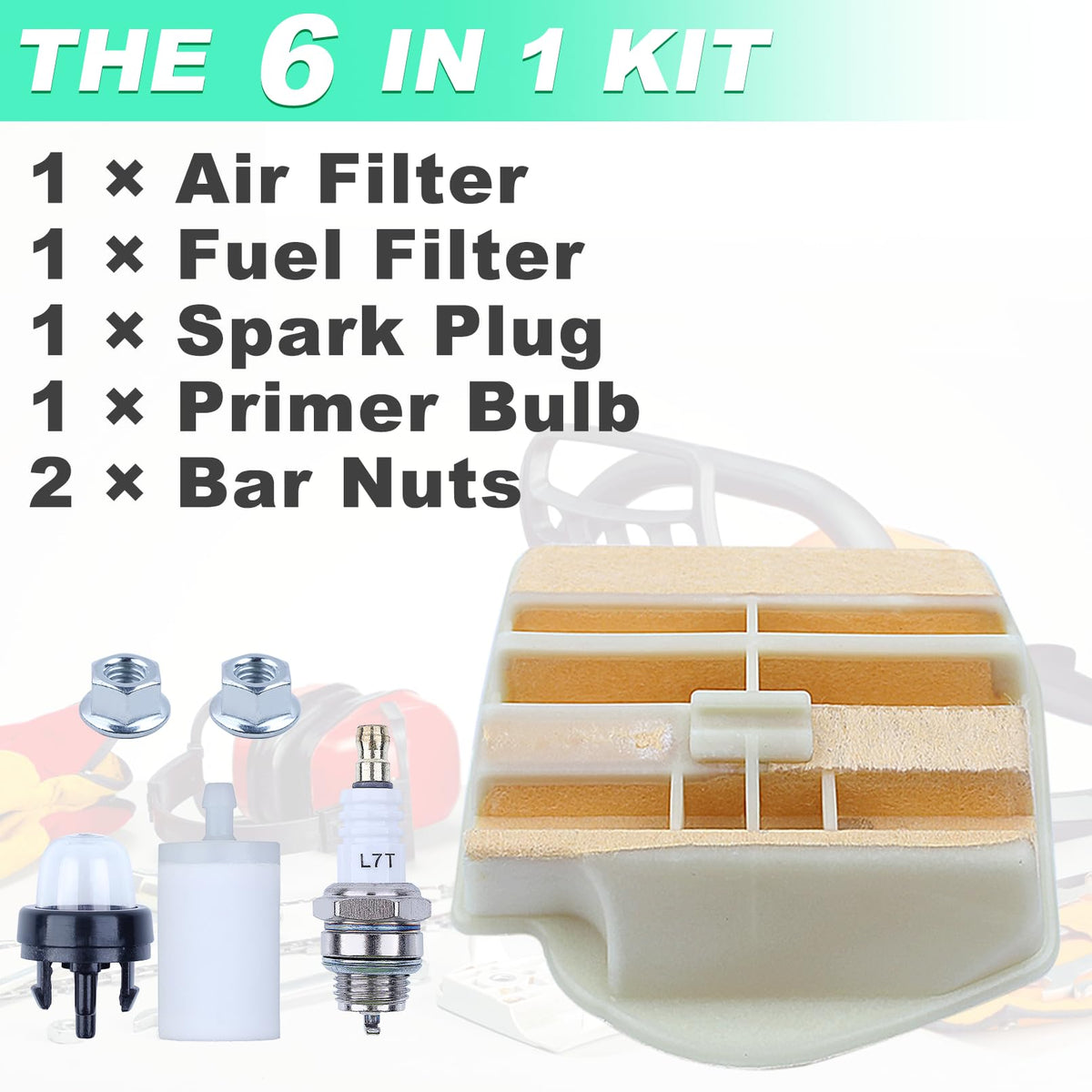 Adefol 6-in-1 tune up kit provides essential maintenance parts.