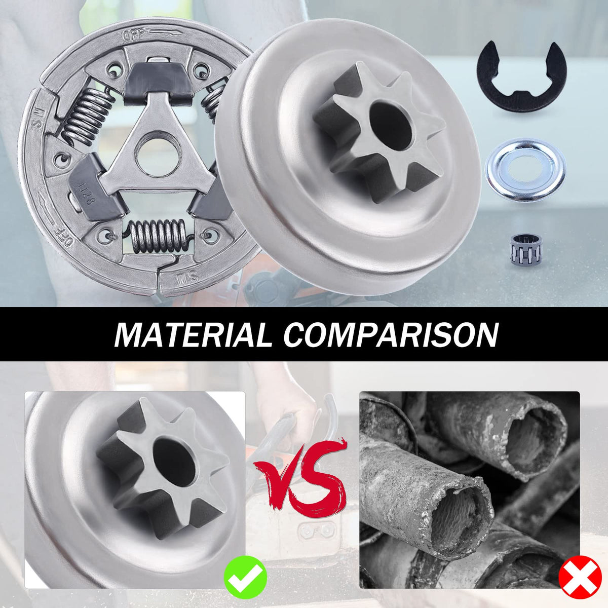 Adefol needle bearing reduces friction for consistent clutch performance