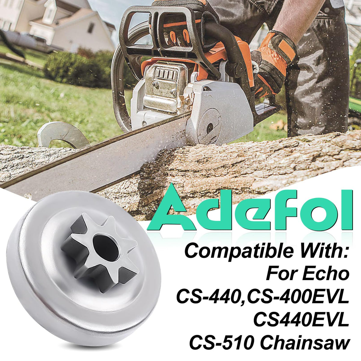Adefol clutch assembly for Echo CS-440 EVL supports easy rebuilds and reliable performance