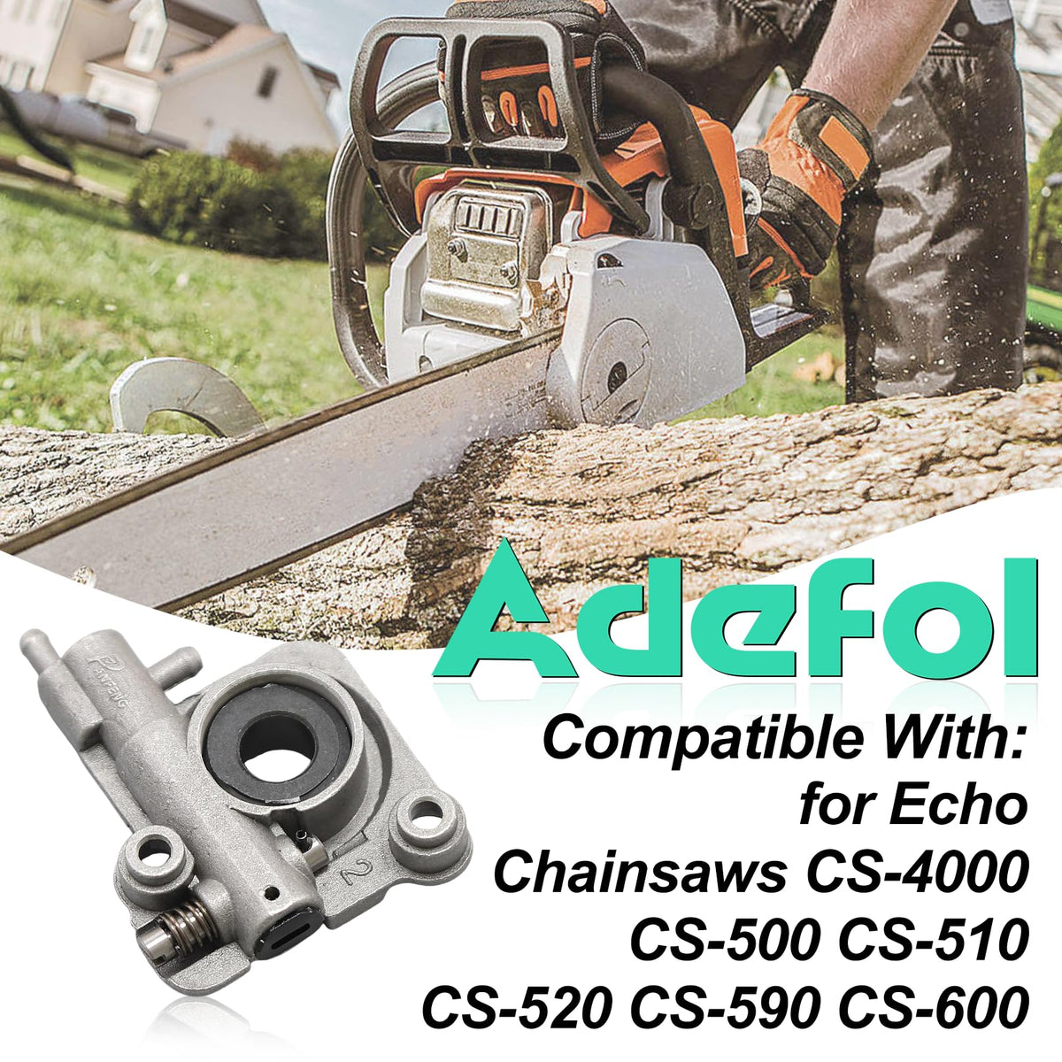 Adefol CS-400 oil pump assembly for continuous chain lubrication