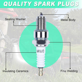 Adefol F6TC spark plug for Honda GX390 with consistent starts