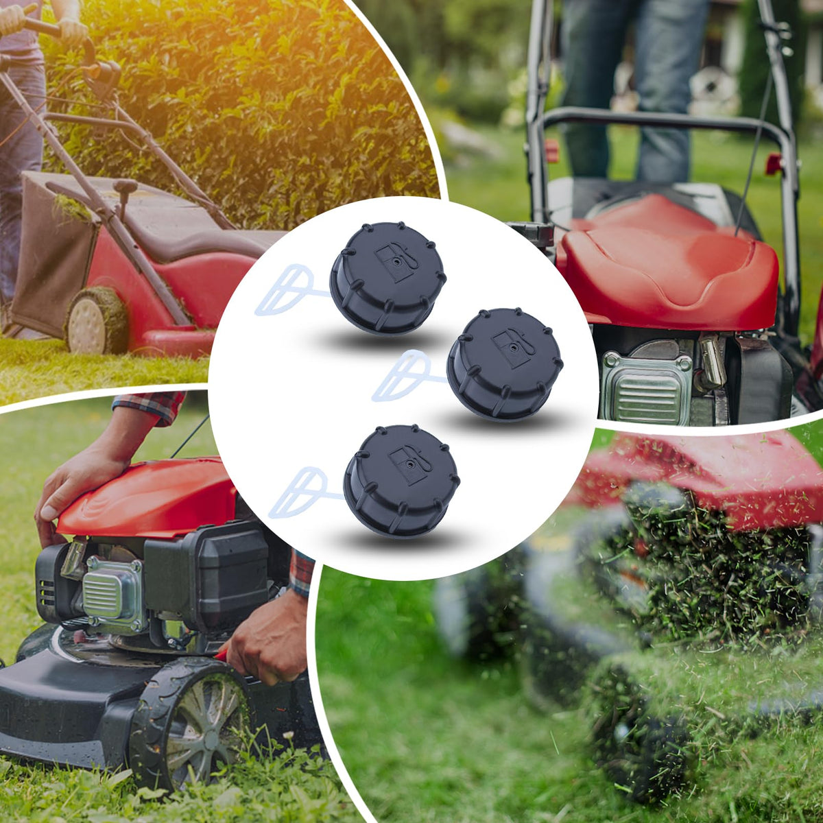 Adefol fuel tank cap durable material supports long-lasting mower life.