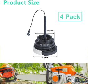 Adefol fuel tank cap for STIHL MS260 fits precisely and seals fuel pressure.