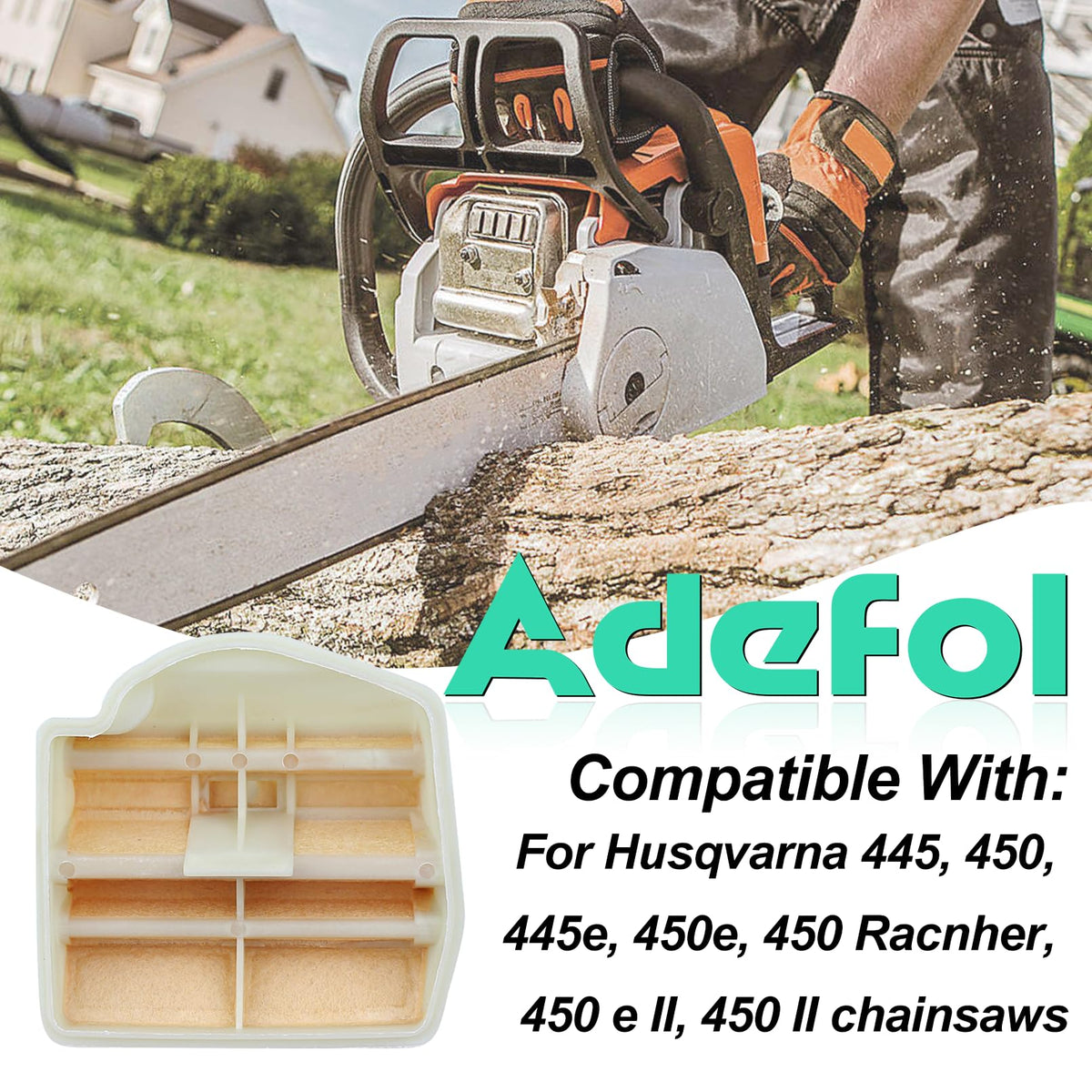 Adefol fuel filter for Husqvarna 450 Rancher supports steady fuel flow.