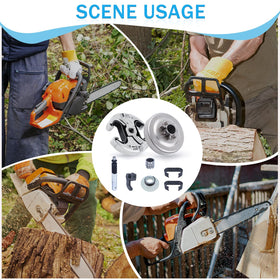 Adefol oiler part helps keep chain oiling steady on challenging terrain.