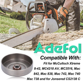 Adefol P3314 clutch drum kit with six teeth supports reliable engagement for compatible models.