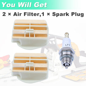Adefol spark plug included for Husqvarna ignition.