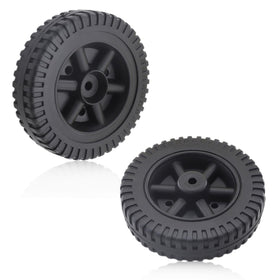 Adefol 6-inch wheel with weather-resistant plastic for outdoor use.
