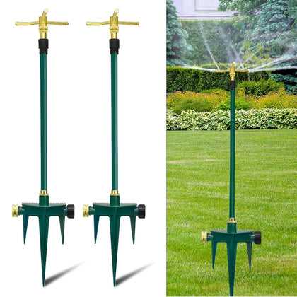 ADEQUAS 2-pack sprinkler setup for quick lawn irrigation