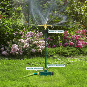 ADEQUAS 3-arm nozzle in action delivering gentle rain-like spray