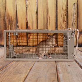 ADERFIA Reusable rodent trap in packaging ready for repeated use.