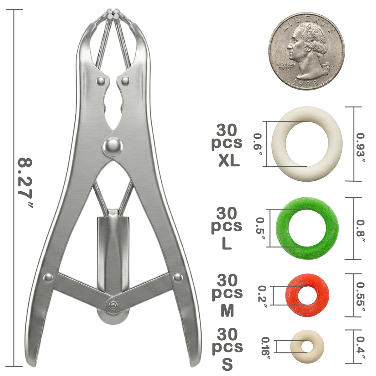 ADGYULB installation tools shown for quick, single-person operation on livestock.