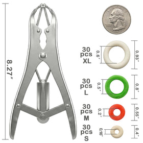 ADGYULB installation tools shown for quick, single-person operation on livestock.