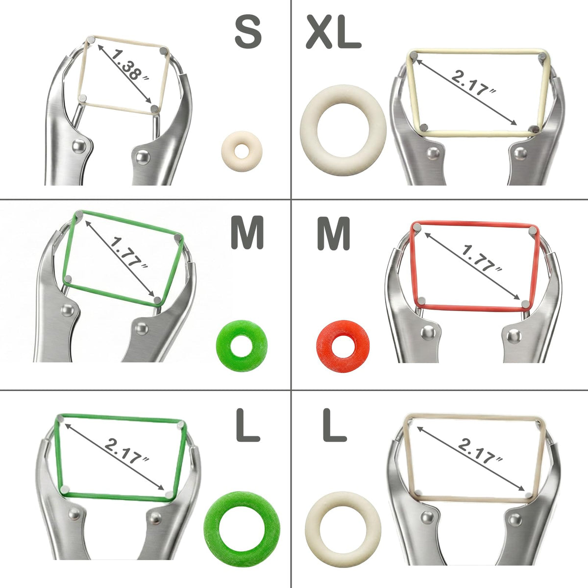ADGYULB small 4mm rings for precise goat banding applications.