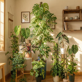 ADGYULB round moss pole 6ft aids tall vines like pothos and philodendron.