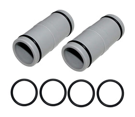 ADKUN 2-pack 1-1/4 inch pool hose connector ready for quick above-ground pool setup.