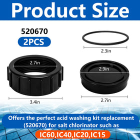 Adnee acid washing kit compatible with IC60, reduces calcium buildup during maintenance.