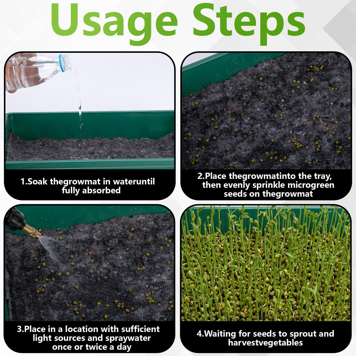 Adnee capillary mat germination kit setup delivers reliable moisture for seedlings