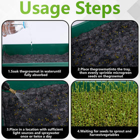 Adnee capillary mat germination kit setup delivers reliable moisture for seedlings