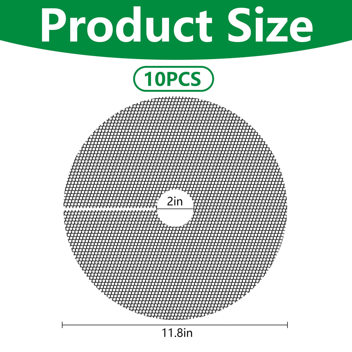 Adnee cuttable round grid fits various planters for a precise shield