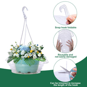 Adnee drip tray side view shows quick attachment to planters.