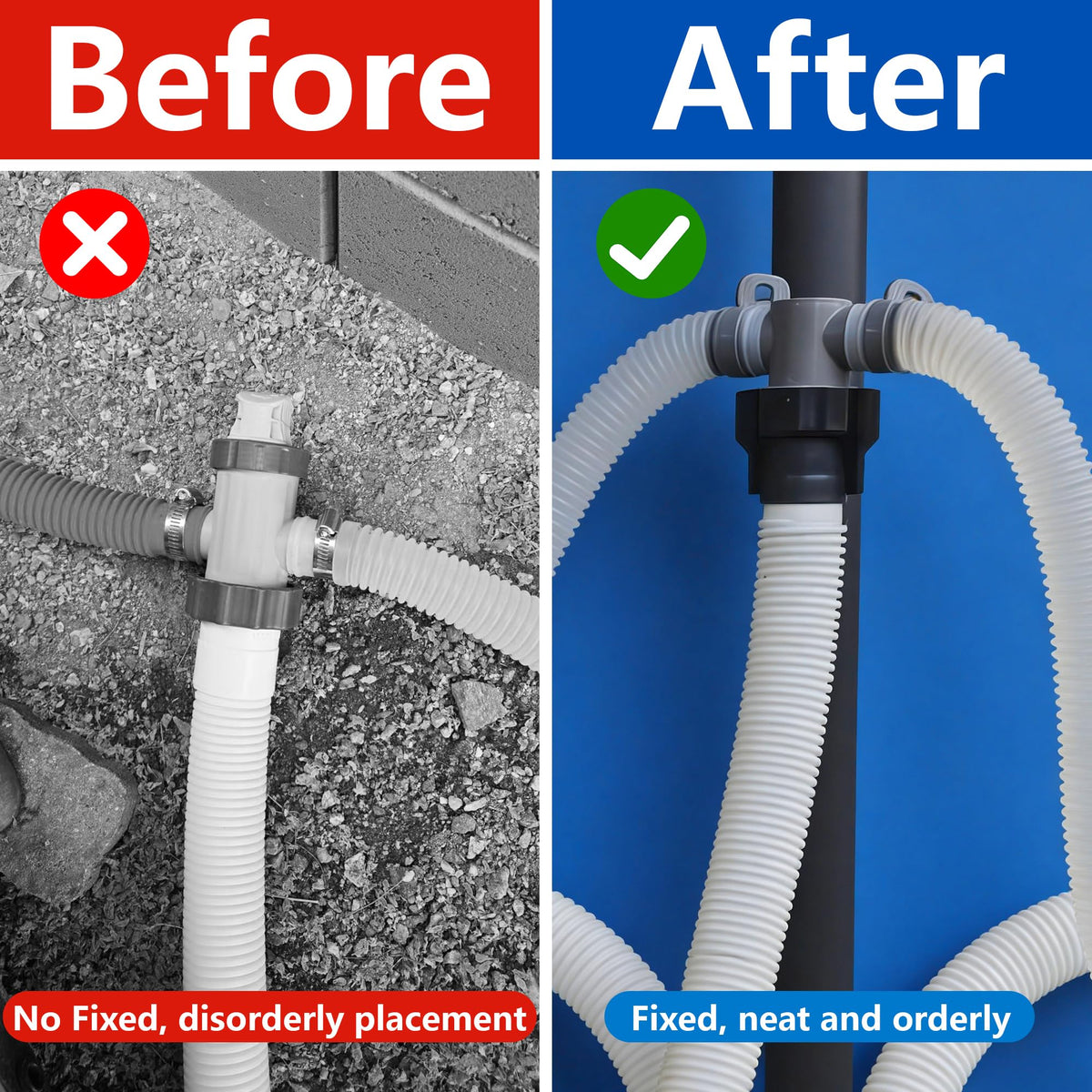 Adnee easy installation with included ties streamlines pool setup
