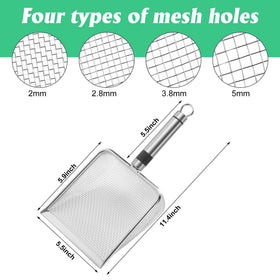 Adnee garden sifter 2-8mm mesh for versatile screening of sand and compost.