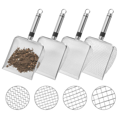 Adnee garden sifter with 2mm mesh for fine soil and debris removal.