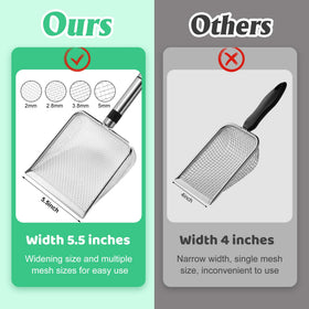 Adnee garden sifter 3-8mm mesh for medium debris separation.
