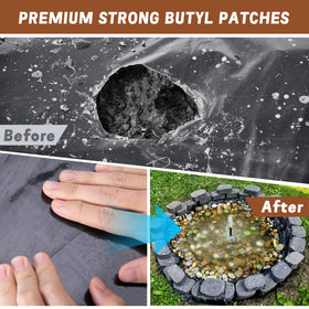 Adnee patch heated to reinforce the bond.