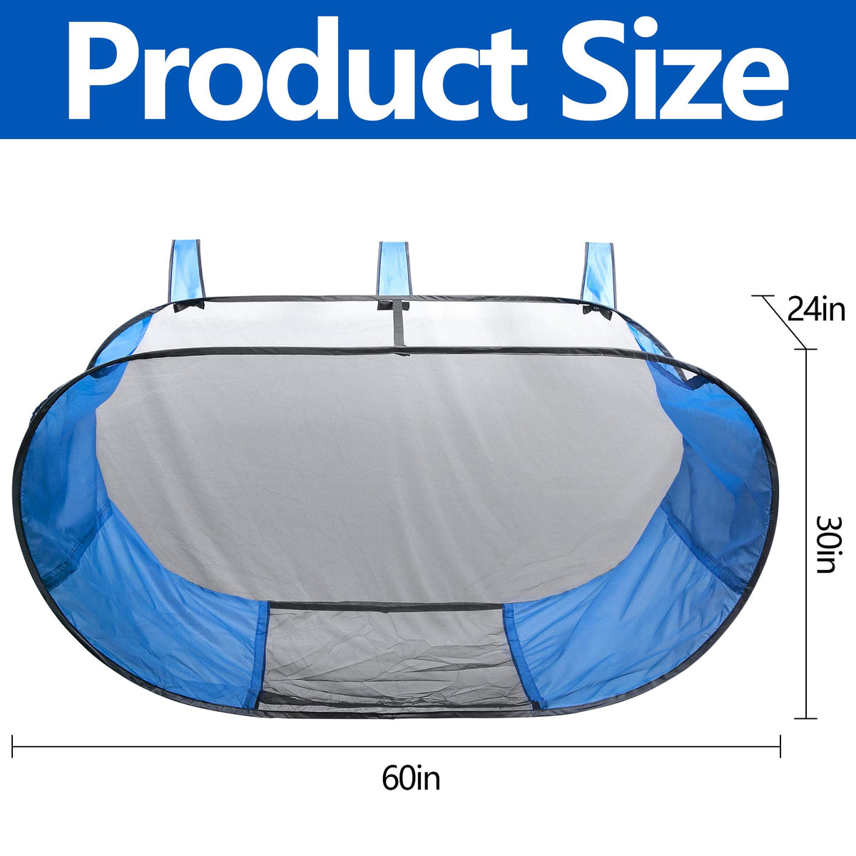 Adnee mesh pool toy storage net detail showing quick-dry design
