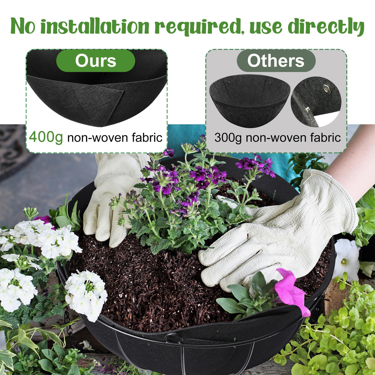 Adnee moisture-retention liner highlights lightweight design for soil moisture control