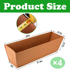 Adnee non-woven planter liner rectangle 4pcs supports plants with durable stitching