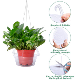 Adnee one-piece hook design enables quick, secure planter attachment.