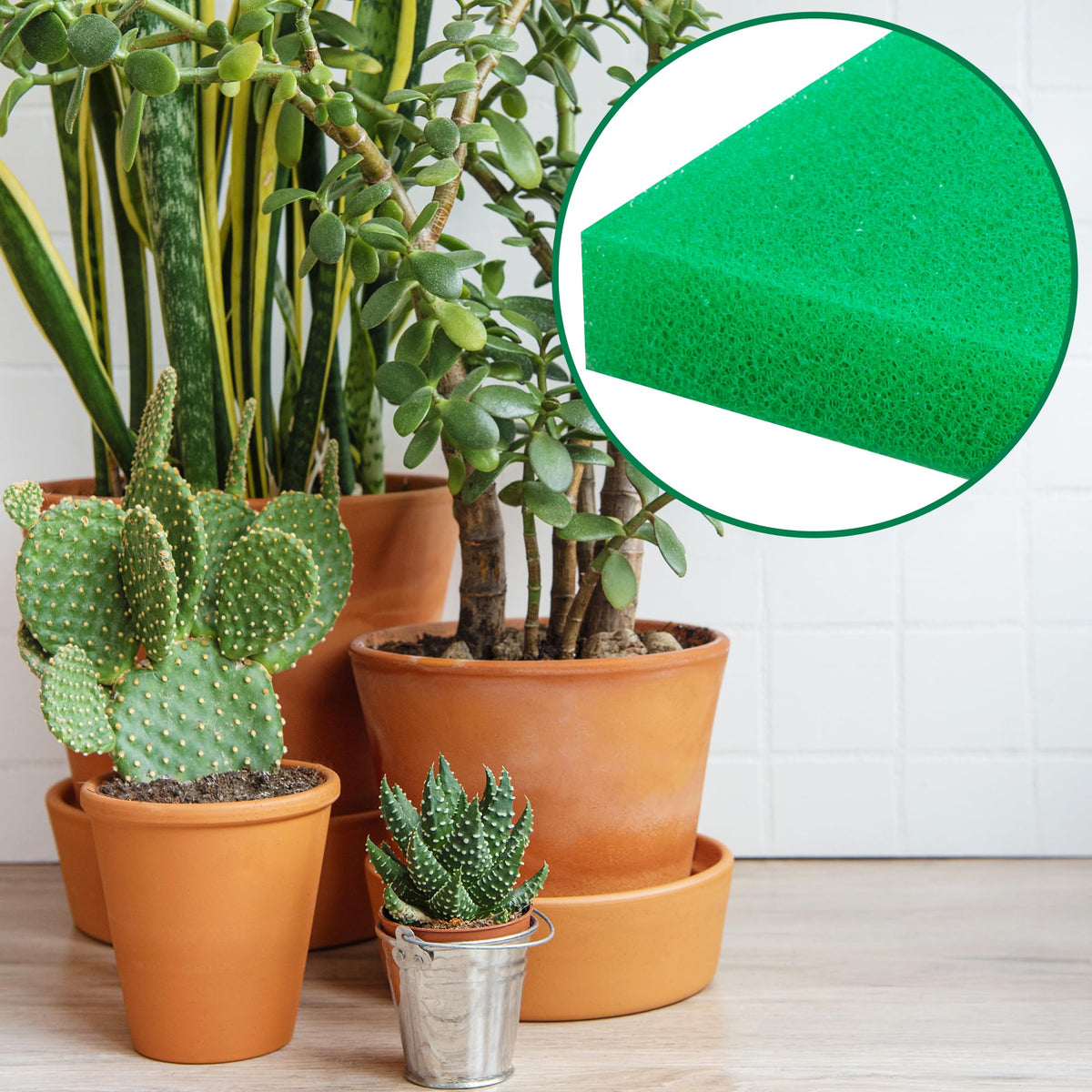 Adnee 12x12 inch filler pack fits standard pots.