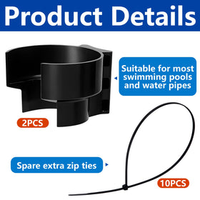 Adnee pool intake hose bracket secure fix protects hoses from twisting