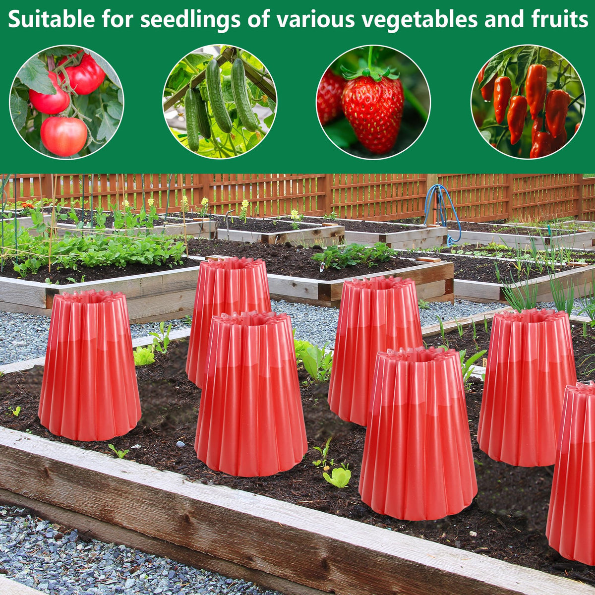 Adnee reusable plastic protectors provide reliable cold-season plant protection.