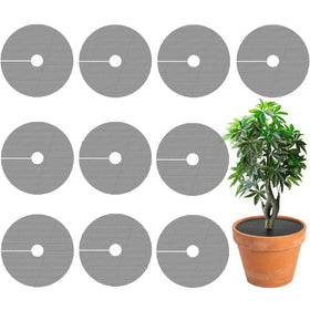 Adnee round plant pot grid 11-8 inch protecting plants indoors and outdoors