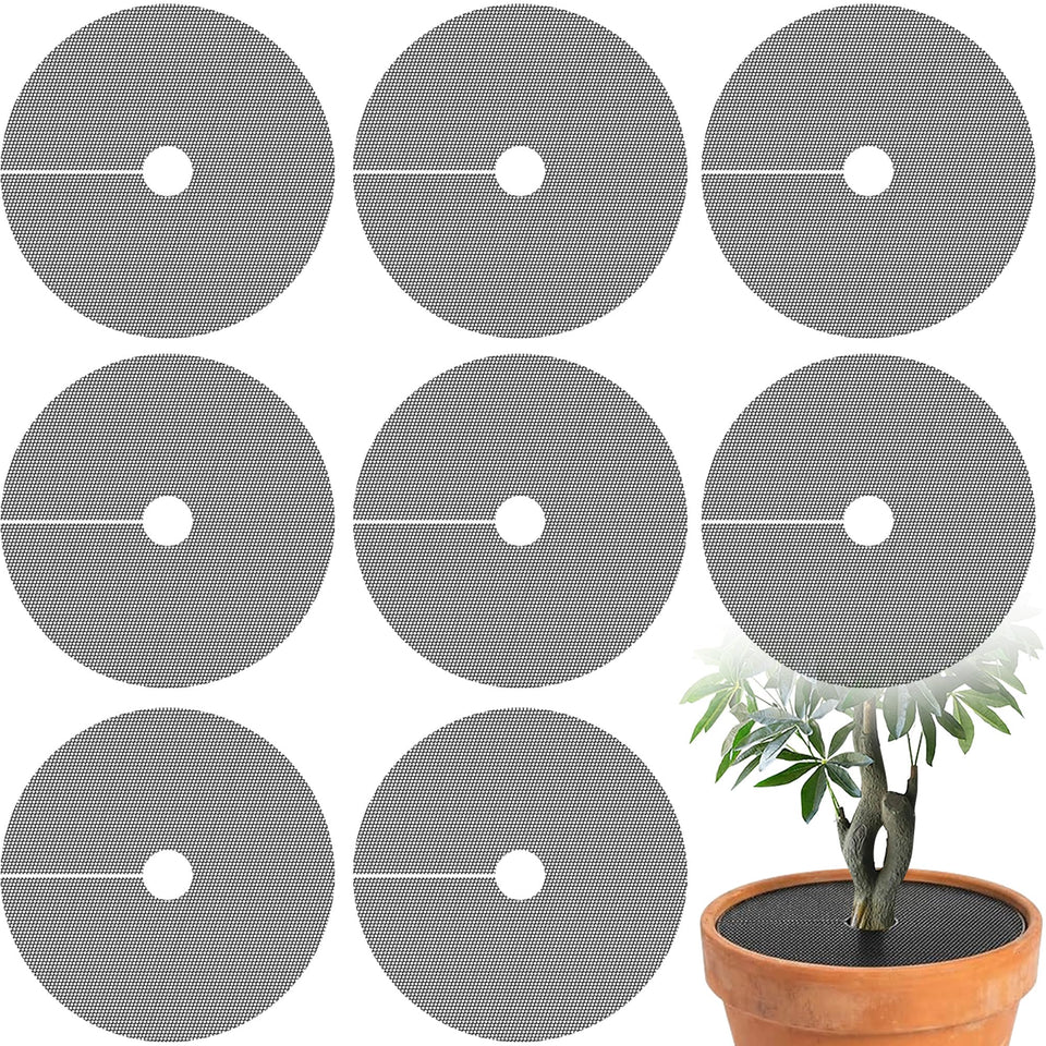Adnee round pot grid 15-7 inch protecting indoor plants from pets and keeping pots tidy