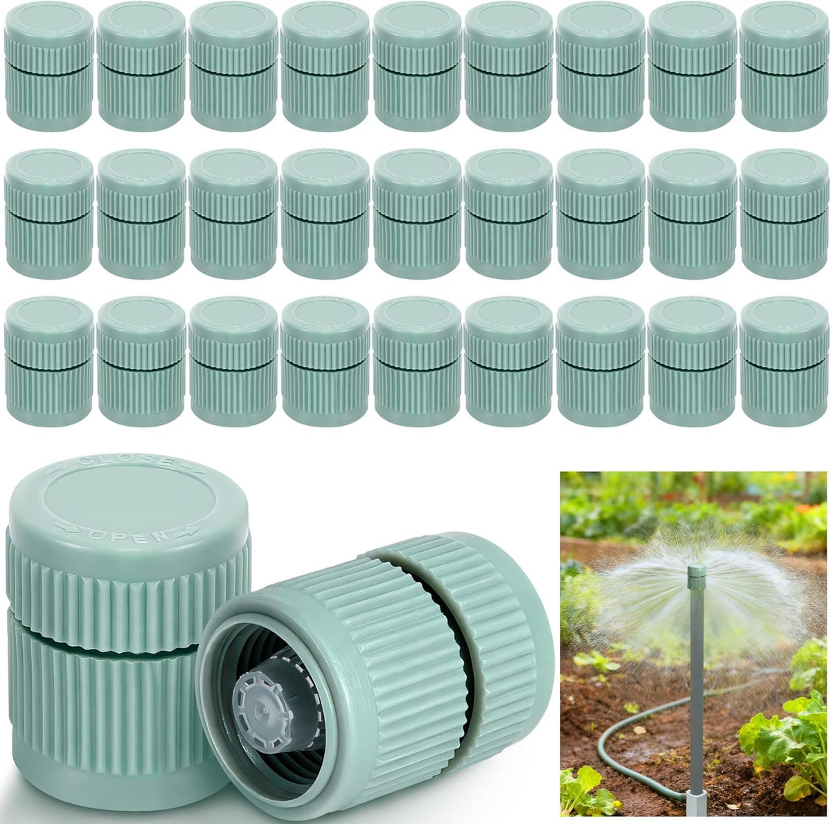 Adnee shrub head mushroom bubbler with flow control for precise irrigation