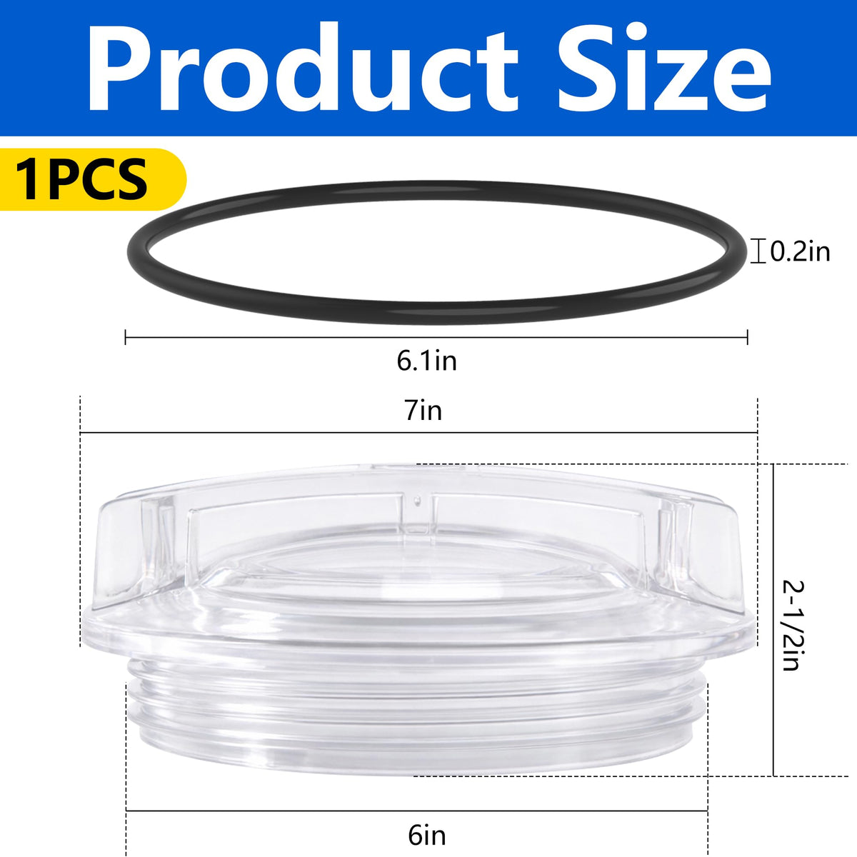 Adnee SPX3100D lid with O-ring highlights strong, leak-free sealing