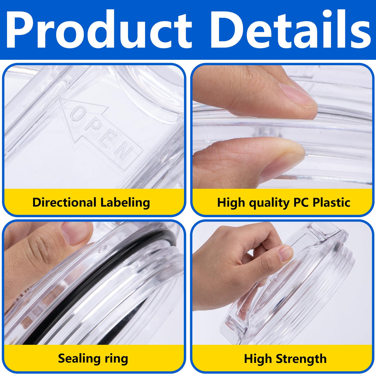 Transparent Adnee SPX3100D cover enables visual monitoring during operation