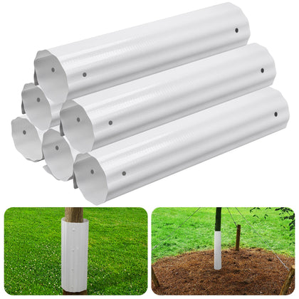 Adnee tree guard protectors 6pcs safeguard young trees against damage.
