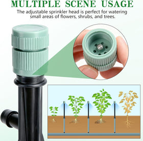 Adnee mushroom bubbler covers shrubs and trees with even moisture