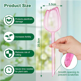 Adoric tulip-shape planter decor adds beauty while watering plants