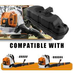 Adorih BR800 muffler installation demonstrates quick, tool-free replacement