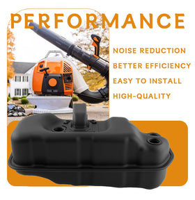 Adorih BR800 muffler close-up highlights noise-reduction feature for calmer work